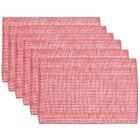 Placemats Sweet Home Collection 100% algodão, conjunto de 6 rosas