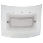 Plafon Artico 20x30cm Com Vidro Curvo Fosco E-27 1 Lamp. Max 60w