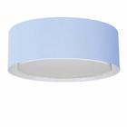 Plafon Cilíndrico Duplo Vivare Md-3037 Cúpula em Tecido 60x25cm - Bivolt