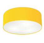 Plafon Cilíndrico Vivare Md-3006 Cúpula em Tecido 60x15cm - Bivolt - LUSTRES VIVARE