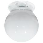 Plafon Colonial Chapa Branco Globo Leitoso 10x20 Retrô - Jota Iluminação Ind e Com