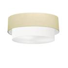 Plafon de Sobrepor Cilíndrico SP-3024 Cúpula Cor Algodão Crú Branco