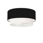 Plafon de Sobrepor Cilíndrico SP-3062 Cúpula Cor Preto Branco