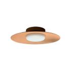 Plafon Dot Redondo de Sobrepor LED 3000K Ø24cm Preto/Terracota 12W Bivolt