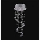 Plafon em Cristal Cascata 25x60cm 1XGU10 - Itamonte - PL-005/1.25CL