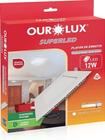 Plafon Embutido Led Quadrado 12W 6400K Ourolux