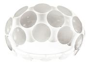Plafon Esferas 500mm de diâmetro, metal pintado de branco, tampo de acrílico - Bivolt