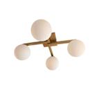 Plafon Jabuticaba Dourado 60cm P/ Mesa Sala De Estar Quarto