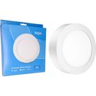 Plafon Led Sobrepor Elgin Redondo 18W. 6500K. Bivolt Branco