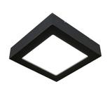 Plafon Led Sobrepor Valencia 16W 26x26 6500K Preto Bivolt - Tualux