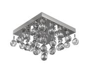 Plafon Lustre De Cristal 21Cm Hall Entrada Sacada - Arevo Iluminação