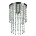 Plafon Lustre De Cristal Acrilico Spark Redondo Esplêndido
