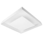 Plafon Luz Indireta Sobrepor 45X45Cm 4 Lâmpadas E27 Branco