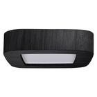 Plafon Madeira Led Arredondado18W Bivolt Preto - Adrilustres