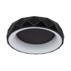 Plafon Otto Preto Led 30w Redondo 46cm Starlux St1711 - Starluz