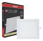 Plafon Painel LED Embutir Quadrado Luminária Teto Bivolt 18w Branco Neutro 4000k Avant