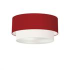 Plafon Para Banheiro Cilíndrico SB-3017 Cúpula Cor Bordo Branco - LUSTRES VIVARE