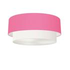 Plafon Para Banheiro Cilíndrico SB-3021 Cúpula Cor Rosa Bebê Branco