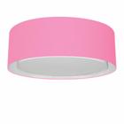 Plafon Para Corredor Cilíndrico SC-3037 Cúpula Cor Rosa Bebê