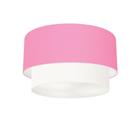 Plafon Para Corredor Cilíndrico SC-3045 Cúpula Cor Rosa Bebê Branco