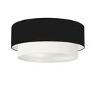 Plafon Para Corredor Cilíndrico SC-3064 Cúpula Cor Preto Branco - LUSTRES VIVARE