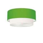 Plafon Para Dormitório Cilíndrico SD-3062 Cúpula Cor Verde Limão Branco - LUSTRES VIVARE