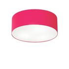 Plafon Para Quarto Cilíndrico SQ-3005 Cúpula Cor Rosa Pink - Vivare