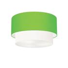 Plafon Para Quarto Cilíndrico SQ-3045 Cúpula Cor Verde Limão Branco