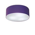 Plafon Para Quarto Cilíndrico SQ-3046 Cúpula Cor Roxo - LUSTRES VIVARE