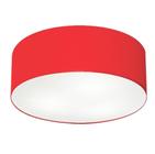 Plafon Para Sala Cilíndrico SL-3006 Cúpula Cor Vermelho