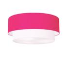 Plafon Para Sala Cilíndrico SL-3064 Cúpula Cor Rosa Pink Branco