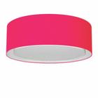 Plafon Para Sala de Estar Cilíndrico SE-3037 Cúpula Cor Rosa Pink