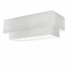 Plafon Para Sala de Estar Retangular SE-3044 Cúpula Cor Rústico Cinza