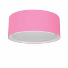 Plafon Para Sala de Jantar Cilíndrico SJ-3036 Cúpula Cor Rosa Bebê