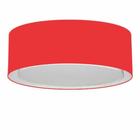 Plafon Para Sala de Jantar Cilíndrico SJ-3038 Cúpula Cor Vermelho