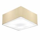 Plafon Quadrado Duplo Vivare Md-3039 Cúpula em Tecido 25x50x50cm - Bivolt