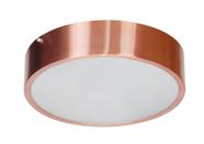 Plafon Redondo Aluminío Para 4 Lâmp Led 36Cm C9153 Cobre