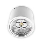 Plafon Sobrepor Redondo Branco 1 Foco + LED AR111 Br. Quente Starlumen ST2947