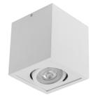 Plafon Spot Sobrepor Quad Branco Box Orluce + LED PAR20 Br. Frio ST2755