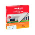 Plafon Superled Embutir 24W BIV 6500K Quadrado Ourolux