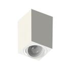 Plafon Tower Quadrado Branco Face Plana Dicroica Save Energy