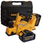 Plaina Sem Fio Com 2 Baterias 21V 3Ah Brushless Profissional - Nakkan