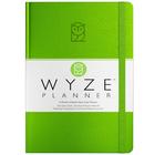 Planejador de metas Wyze Planner de 6 meses com calendário verde limão