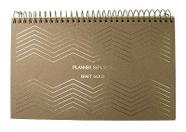 Planner Semanal Permanente Jandaia coleção Kraft Gold 192 folhas