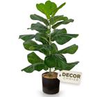 Planta artificial Ficus Lyrata Fake com vaso para decoração de casa