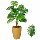 Planta Artificial Palmeira Com Vaso Bege Completo - Flor Imp