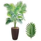 Planta Artificial Palmeira com Vaso Polietileno Cone Romano - FlorImp