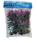 Planta Artificial Para Aquario 17 Cm - 10 Unidades - Skrw