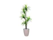 Planta Artificial Para Sala Árvore Yucca 1,60m Kit + Vaso S. Bege 30cm