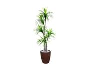 Planta Artificial Para Sala Árvore Yucca 1,60m Kit + Vaso S. Marrom 30cm